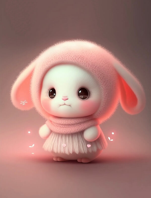 avatar màu hồng cute 7