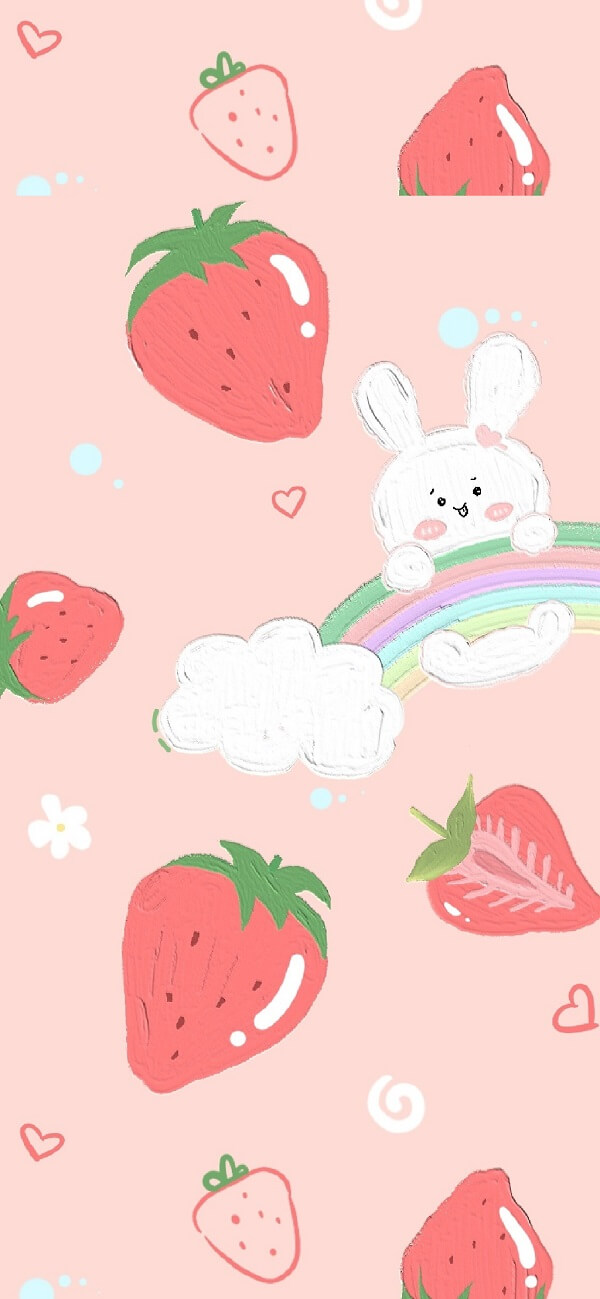 Strawberry hình nền dâu tây cute 3