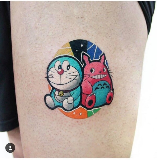 hình xăm doraemon mini 5