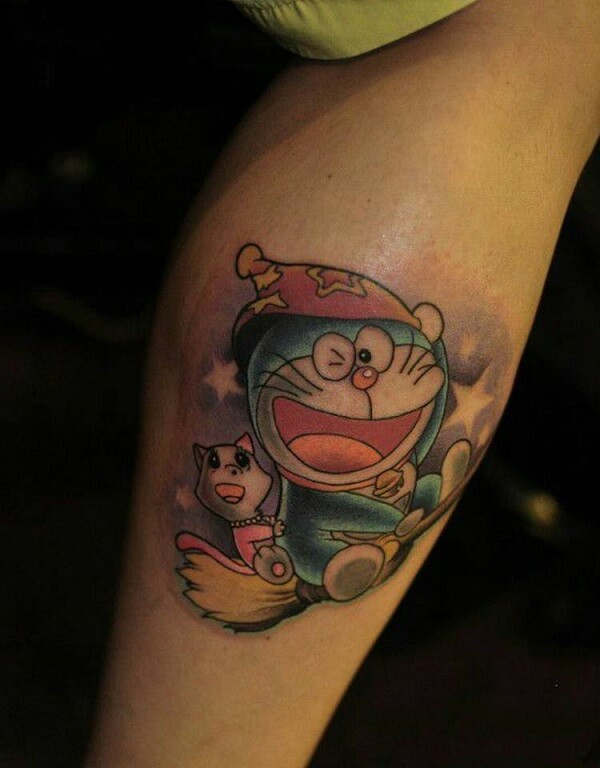 Hình xăm doraemon ngầu 6