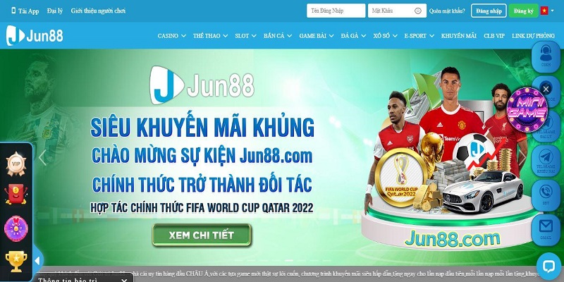 Khuyến mãi tại nhà cái uy tín Jun88 siêu ưu đãi