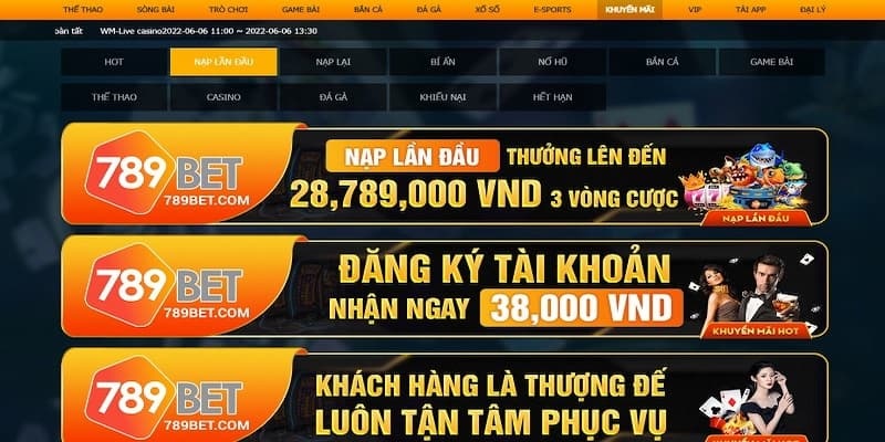 Cực kỳ nhiều chương trình được triển khai liên tục tại nhà cái 789Bet
