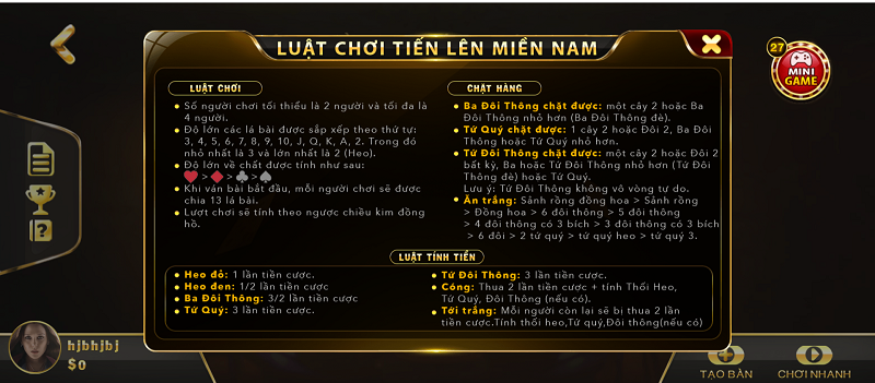 Cách chơi game bài đổi thưởng Tiến lên đếm lá siêu dễ hiểu