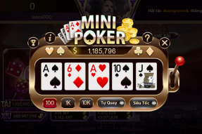 Sự hấp dẫn bất tận từ tựa game Mini poker Gemwin