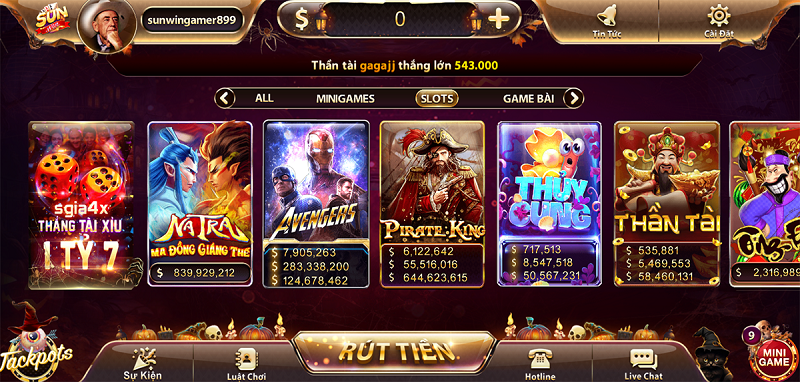 Slots game online vô cùng độc đáo