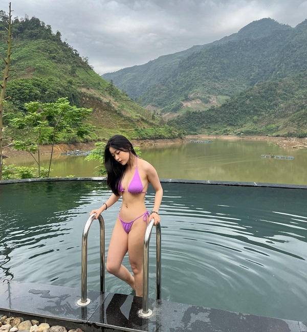 Ảnh hotgirl Mỹ Huyền bikini 4