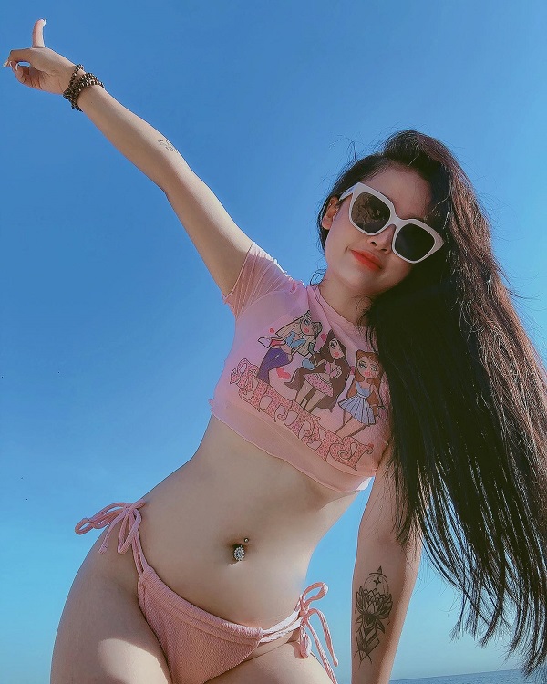 Ảnh hotgirl Trà Thanh Lương bikini 14