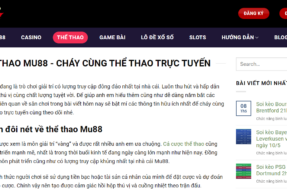 Thể thao Mu88 – Cháy Cùng Đam Mê Thể Thao Trực Tuyến